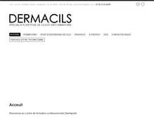 Tablet Screenshot of dermacils.com